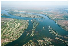 Zimbabwe 07  Zambezi River at the border of Zambia and Zimbabwe