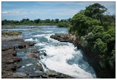 Zimbabwe 12  River dropping into one of the falls at Victoria
