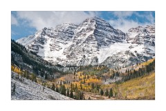 Yellow Aspens at Maroon Bells