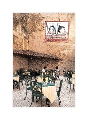 Cafe Scene, Sarlat, France