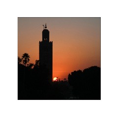 Sunset The Mosque Marrakech
