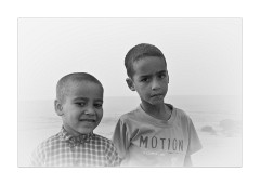 Boys on the Misty Beach