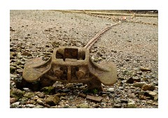 River Thames Ironwork on the Beach