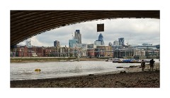 The Beach under Blackfriars Bridge