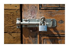 The Lock on the Boat Shed Door