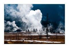 Great Fountain Geyser and White Dome Geyser