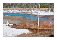 Opalescent Pool Black Sand Basin