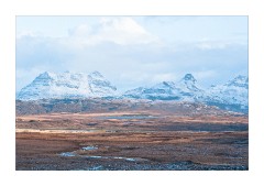 Inverpolly Mountains from above Altandhu