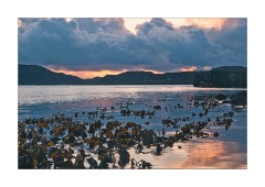 Sunset over Tannara Mor on the Summer Isles from Polbain