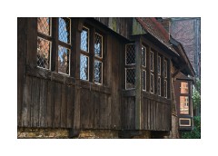 Close up of Old Wooden Building