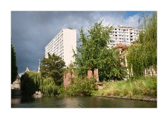 Coming to the End of the Canal and More Modern Buildings