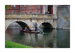Punting towards Kitchen Bridge