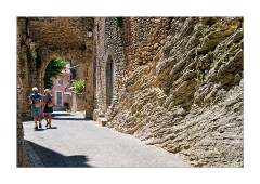 Local Street with Houses built into the Natural Rock - Goult