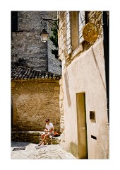 Lunch in a Quiet Street - Gordes