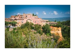View of Roussillon from the Ochre Footpath