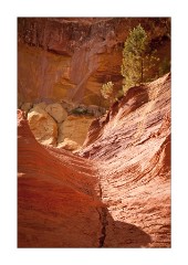 View of the Beautiful Ochre Rocks