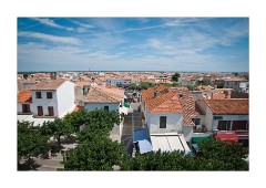 View of the Sea and Roof Tops from the Church Roof