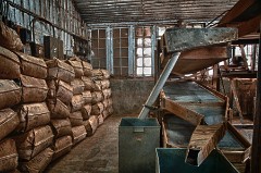 Sacks of Tea Ready to Go
