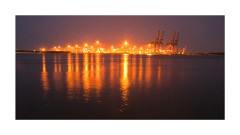 From our Hotel towards the Docks at Night