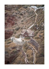 Built in the Cliff below Oia