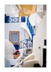 Stairways to many houses Oia