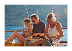 Evening Meal aboard the Afroditi