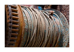 Fishing Port below Oia - Reel of Wire