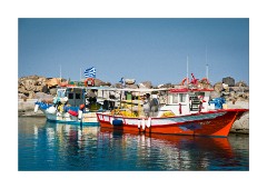 Vlichada Port Boats and Reflections