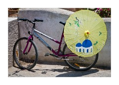 Local Bike with Umbrellas for Sale