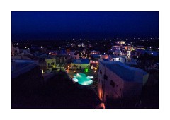 View from Fira of Hotel Anatoli Swimming Pool