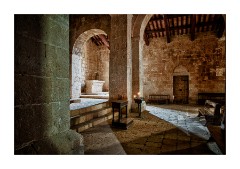 Pieve di Corsignano Church near Pienza Inside