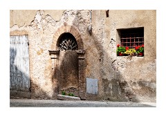 San Quirico d'Orcia Doorway with Shadow