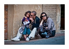 Family in the Square