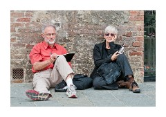 The Artist and friend