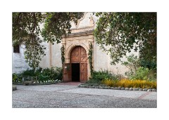 Door to the Chapel San Carlos Borromeo de Carmelo Mission