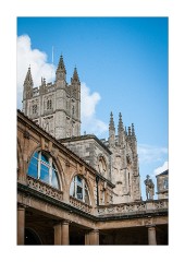 Bath 12  View of the Cathedral from the Great Bath