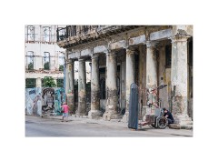 Havana Cuba 89  Old Havana School Children Taking PE Lessons on Avenida Belgica