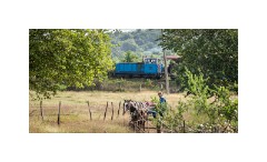 Trinidad Countryside Cuba 05  Walking to the Farm The Local Train