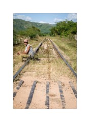 Trinidad Countryside Cuba 15  Walking to the Farriers Farm