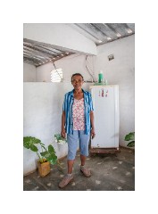 Trinidad Countryside Cuba 68  Manaca Iznaga - Visiting this womans house which is very poor but clean and tidy