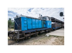 Trinidad Countryside Cuba 76  Manaca Iznaga - The Train at the Station