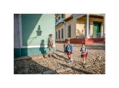 Trinidad Cuba 06  Trinidad Plaza Mayor- Going to School