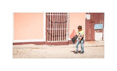 Trinidad Cuba 64  Trinidad Boy playing with his Kite