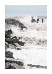 Evening High Tide at West Bay