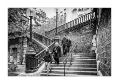 Steps leading from the Cemetery of Montmartre