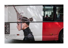 Bus Advert on a Tour Bus City Island