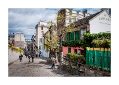 Coloured View of Paris from Au Lapin Agile