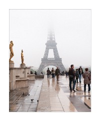 Reflections of People at the Palais de Chaillot