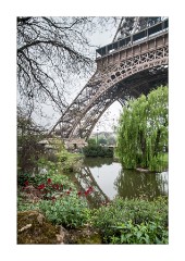 Reflections of the Eiffel Tower