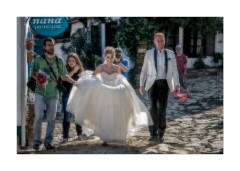 Ephesus and Sirince 56  Sirince Village Bride without shoes